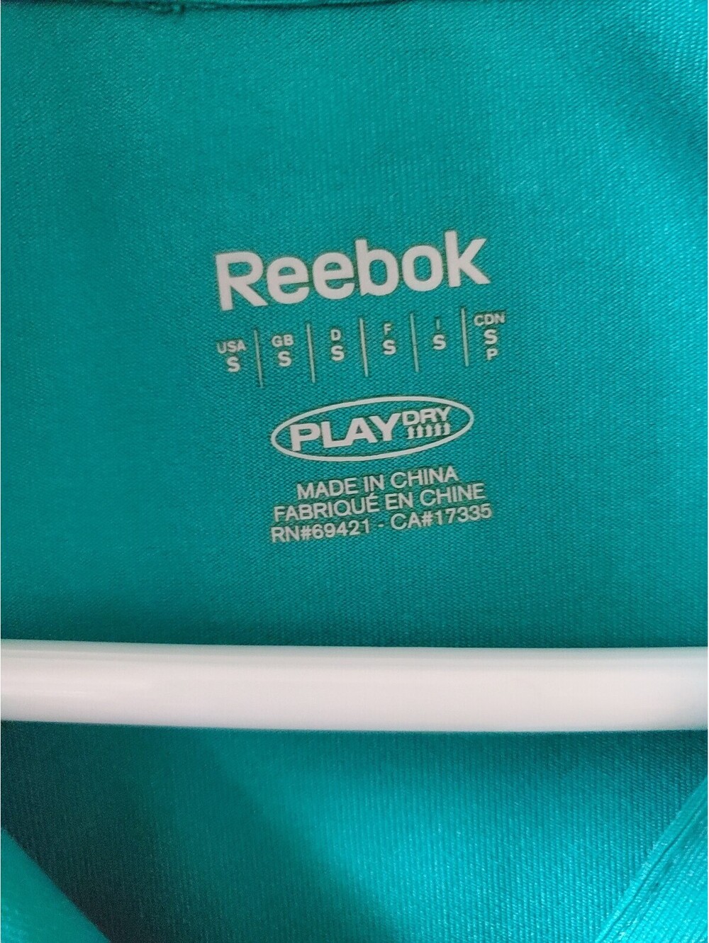 Reebook Turquoise Golf Polo Shirt - Picture 2 of 4